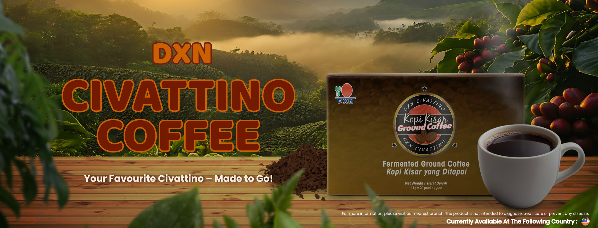DXN Civattino Coffee Banner